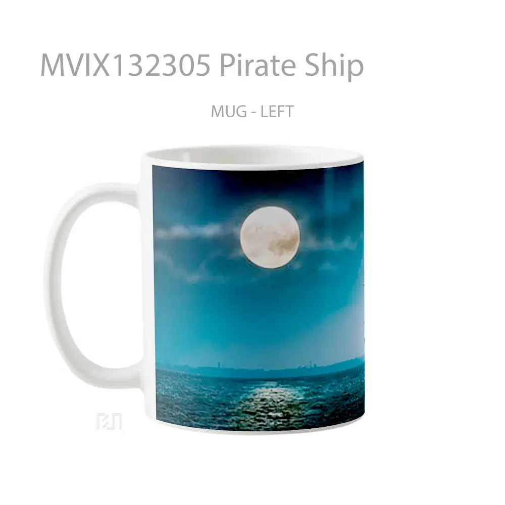 Mug Pirate Ship Gelas Keramik Unik - All-side / Desain