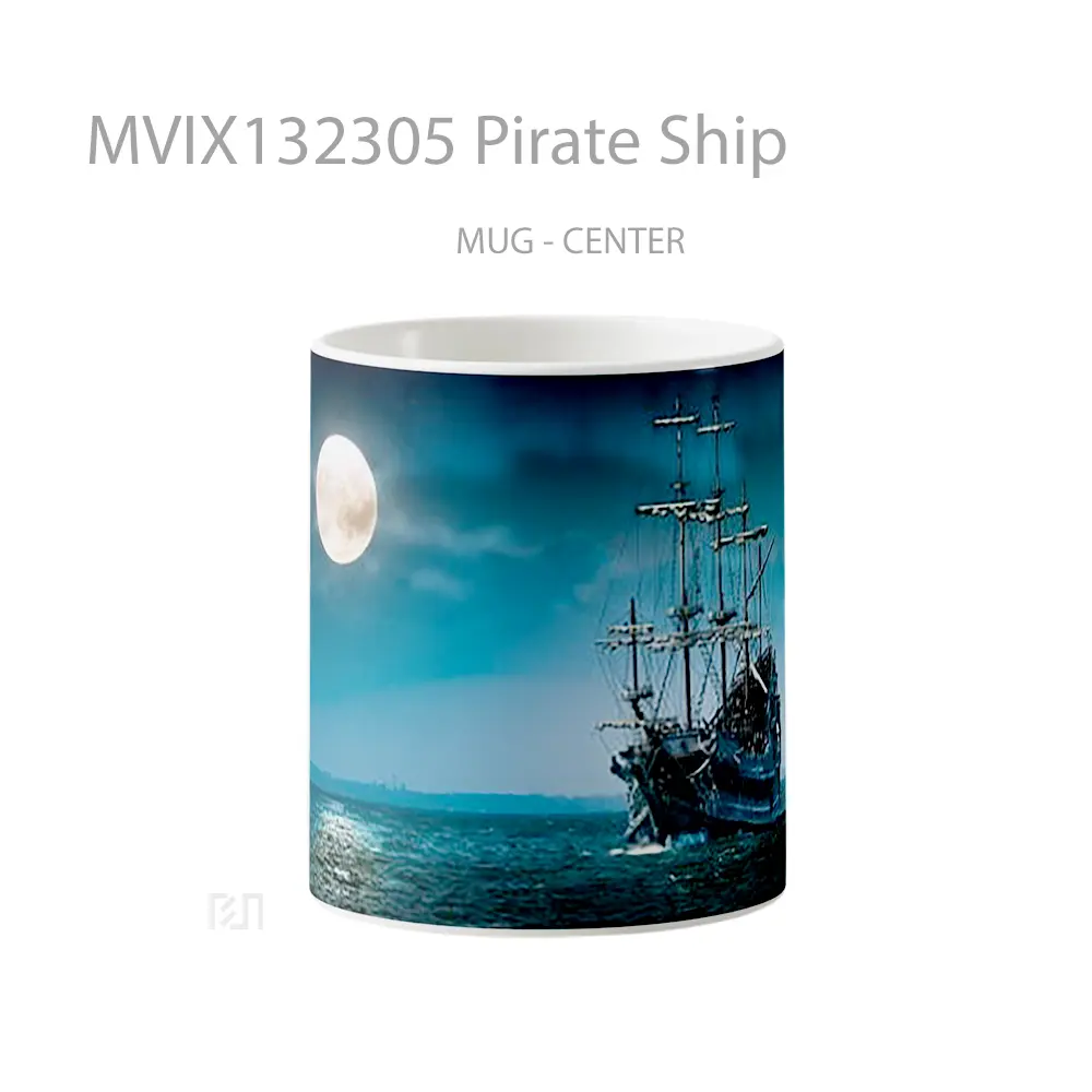 Mug Pirate Ship Gelas Keramik Unik