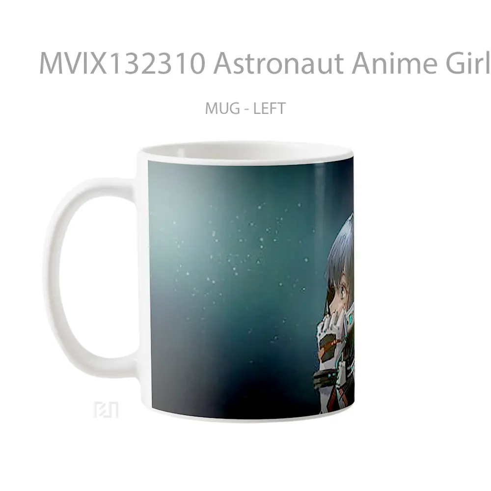 Mug Astronaut Anime Girl Cangkir Anime - All-side / Desain