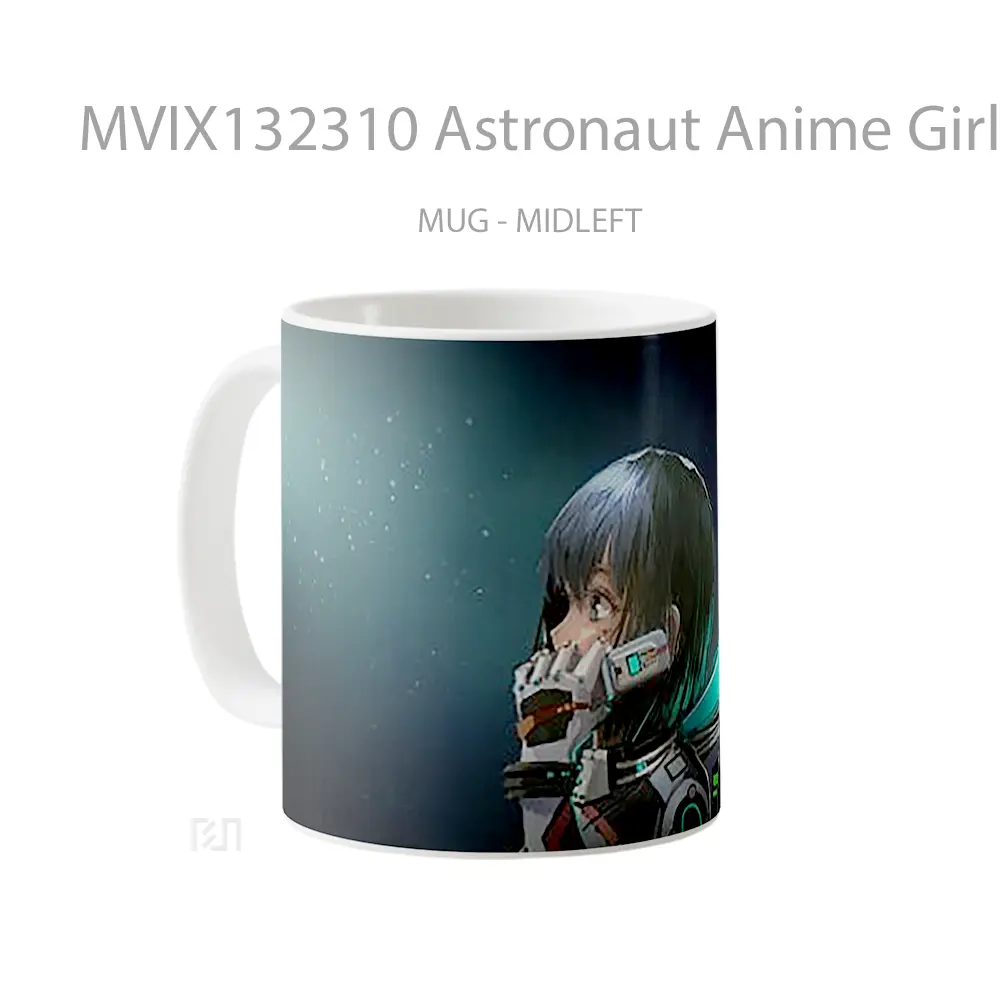 Mug Astronaut Anime Girl Cangkir Anime - All-side / Desain