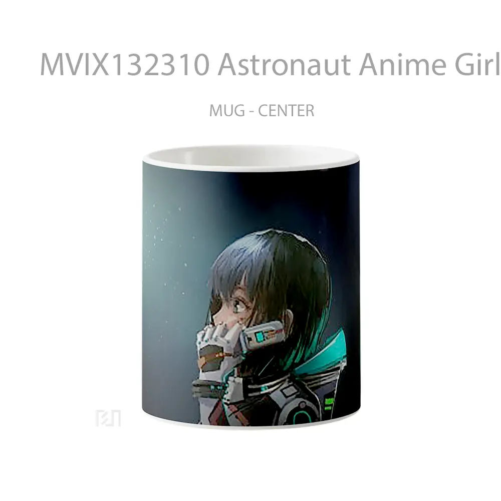 Mug Astronaut Anime Girl Cangkir Anime