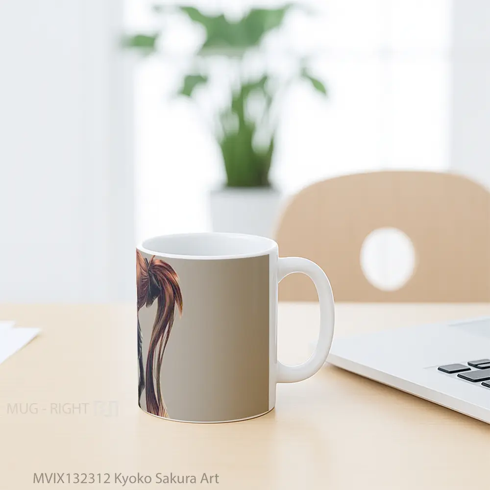 Mug Kyoko Sakura Art Gelas Keramik Unik - All-side / Desain