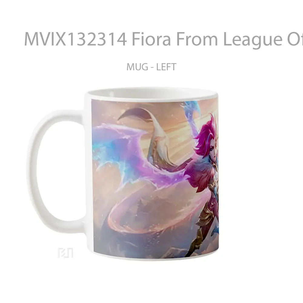 Mug Fiora From League Of Legends V1 Cangkir Gamer - All-side / Desain