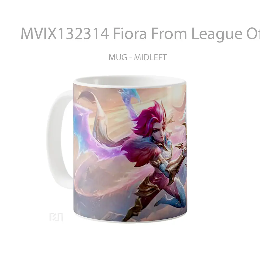 Mug Fiora From League Of Legends V1 Cangkir Gamer - All-side / Desain