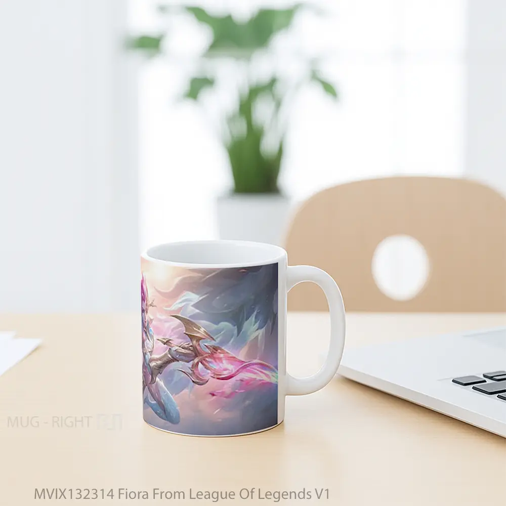 Mug Fiora From League Of Legends V1 Cangkir Gamer - All-side / Desain