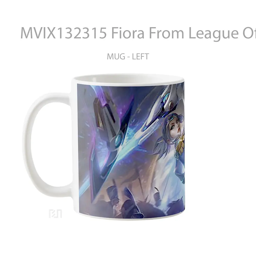 Mug Fiora From League Of Legends Splash Art Cangkir Gamer - All-side / Desain