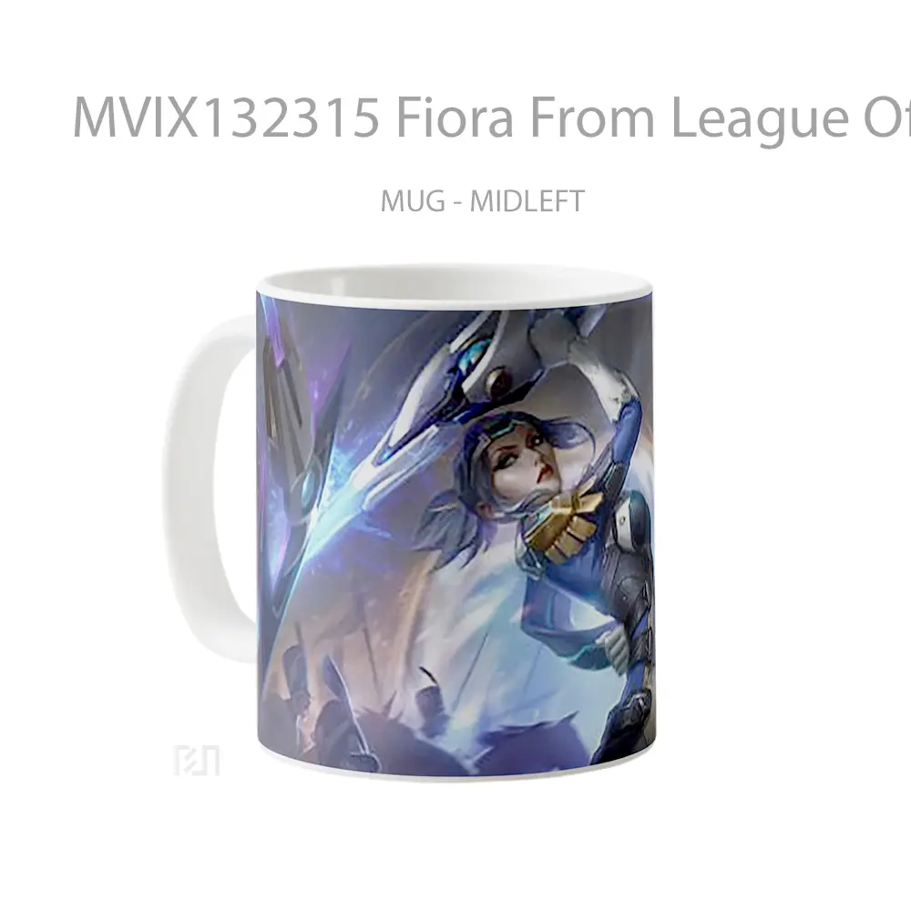 Mug Fiora From League Of Legends Splash Art Cangkir Gamer - All-side / Desain