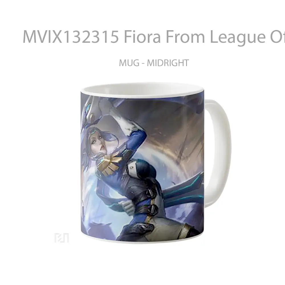 Mug Fiora From League Of Legends Splash Art Cangkir Gamer - All-side / Desain