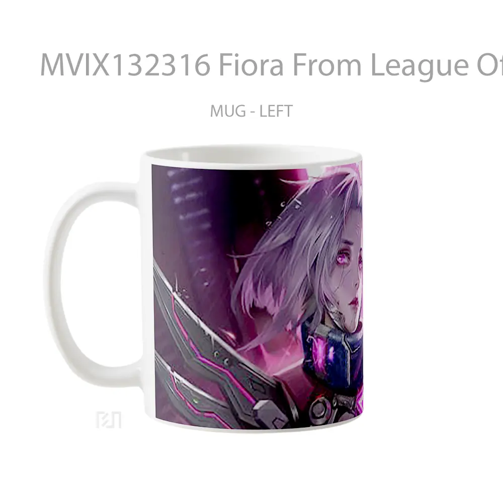 Mug Fiora From League Of Legends V2 Cangkir Gamer - All-side / Desain