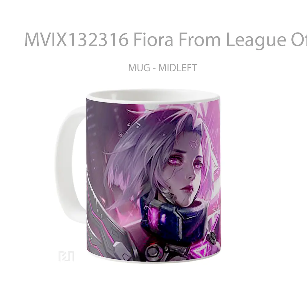 Mug Fiora From League Of Legends V2 Cangkir Gamer - All-side / Desain