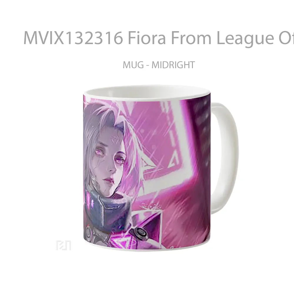 Mug Fiora From League Of Legends V2 Cangkir Gamer - All-side / Desain