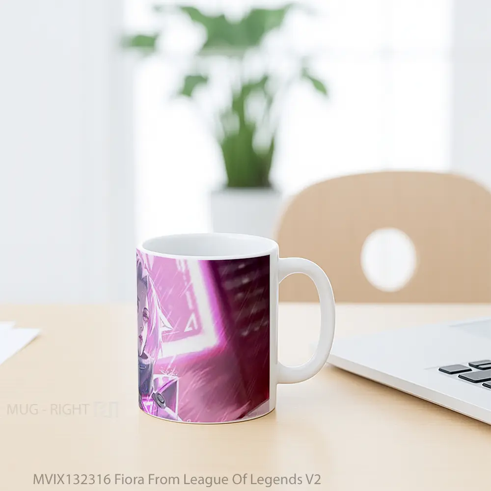 Mug Fiora From League Of Legends V2 Cangkir Gamer - All-side / Desain