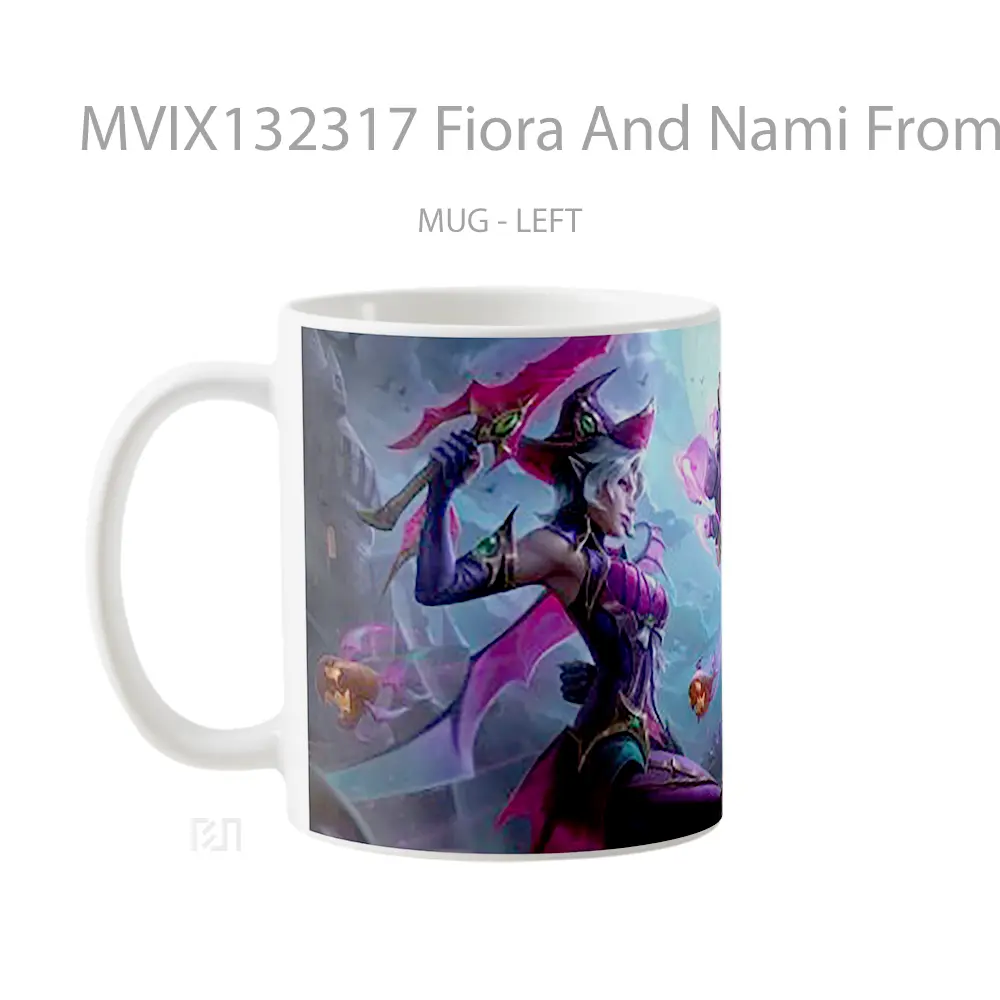 Mug Fiora And Nami From League Of Legends Cangkir Gamer - All-side / Desain