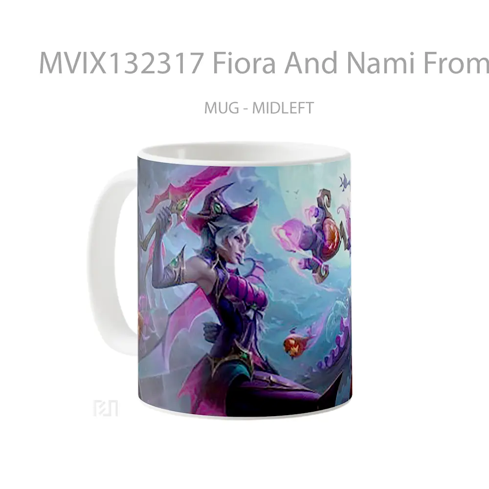 Mug Fiora And Nami From League Of Legends Cangkir Gamer - All-side / Desain