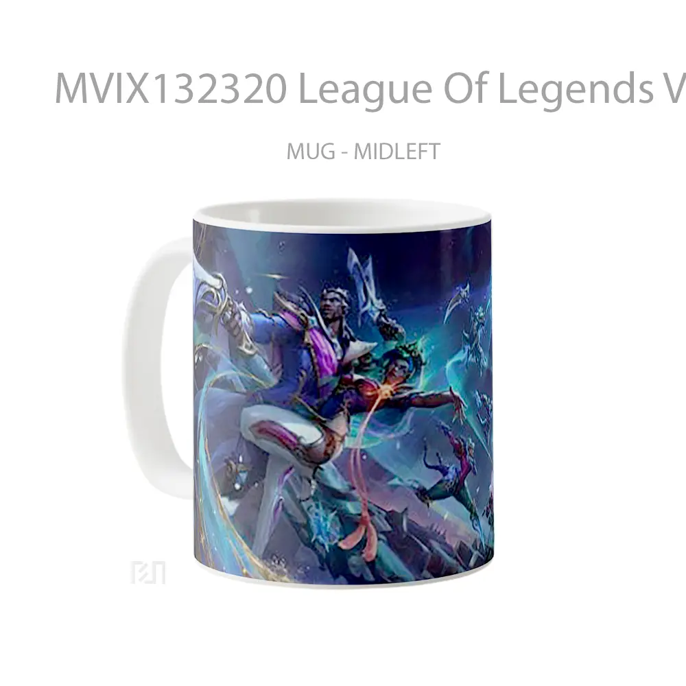 Mug League Of Legends V1 Cangkir Gamer - All-side / Desain