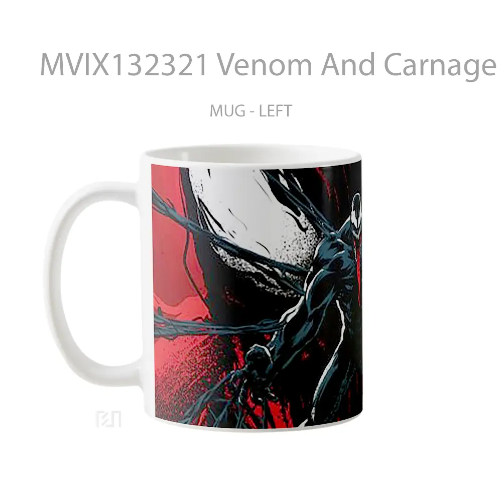 Mug Venom And Carnage Gelas Superhero - All-side / Desain