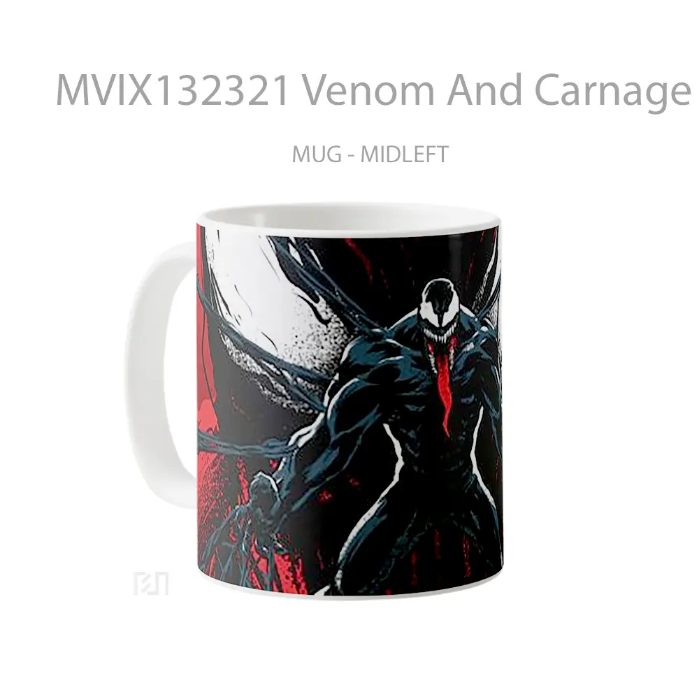 Mug Venom And Carnage Gelas Superhero - All-side / Desain