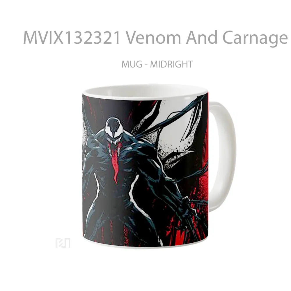 Mug Venom And Carnage Gelas Superhero - All-side / Desain