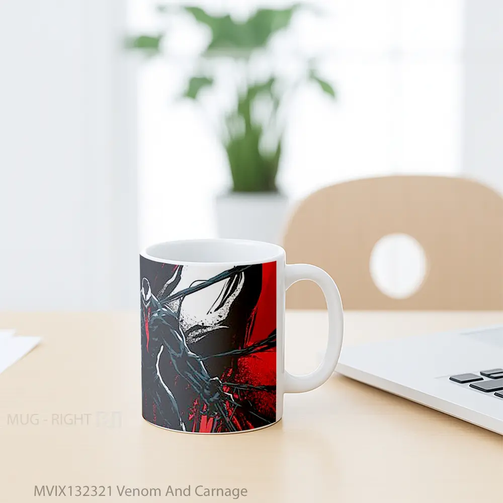 Mug Venom And Carnage Gelas Superhero - All-side / Desain