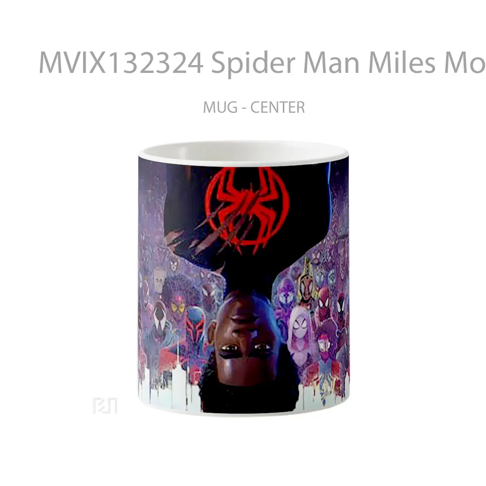 Mug Spider Man Miles Morales Spiderverse Gelas Superhero