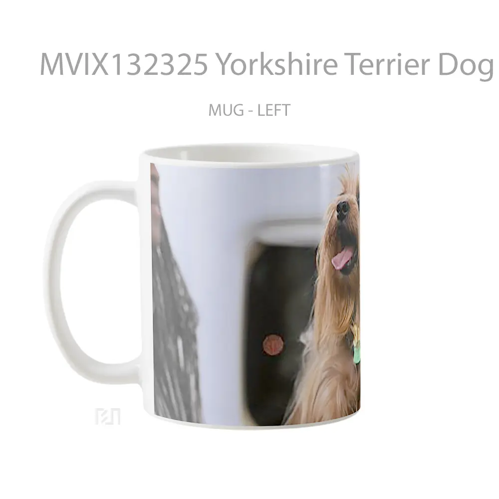 Mug Yorkshire Terrier Dog Gelas Hewan Lucu - All-side / Desain