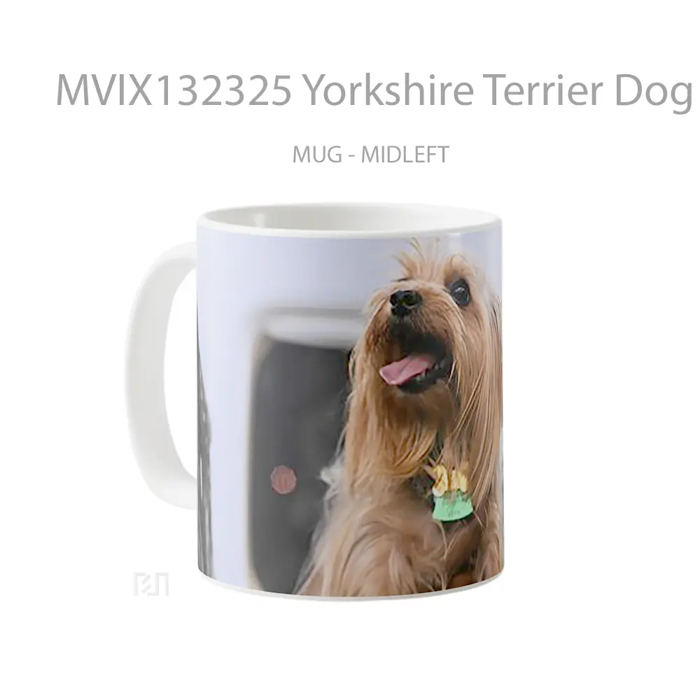 Mug Yorkshire Terrier Dog Gelas Hewan Lucu - All-side / Desain