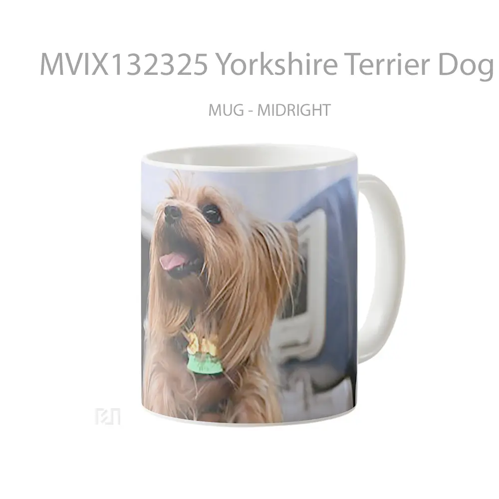 Mug Yorkshire Terrier Dog Gelas Hewan Lucu - All-side / Desain