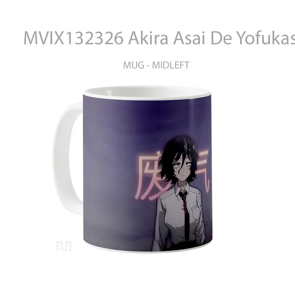 Mug Akira Asai De Yofukashi No Uta Call Of The Night Cangkir Anime - All-side / Desain