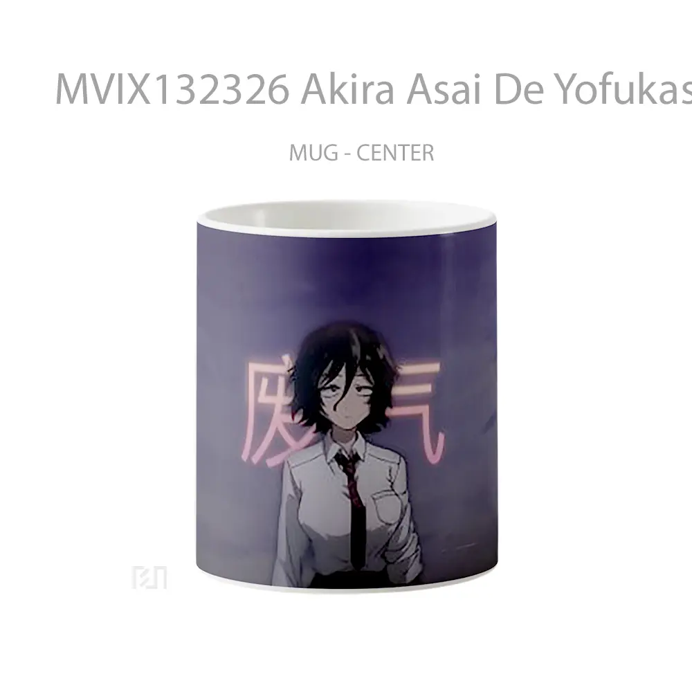 Mug Akira Asai De Yofukashi No Uta Call Of The Night Cangkir Anime