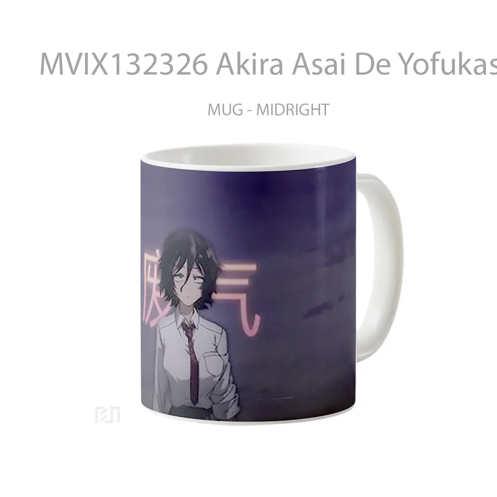 Mug Akira Asai De Yofukashi No Uta Call Of The Night Cangkir Anime - All-side / Desain