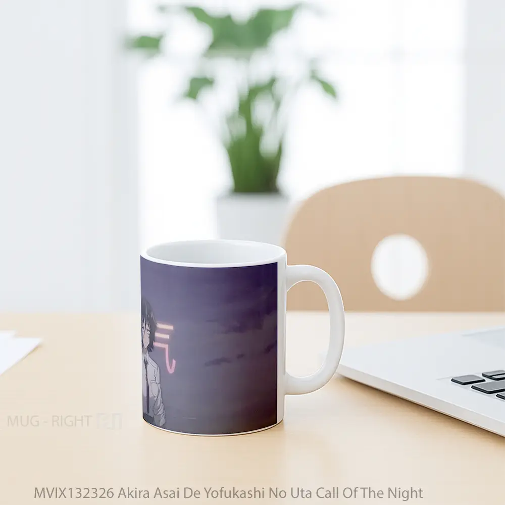 Mug Akira Asai De Yofukashi No Uta Call Of The Night Cangkir Anime - All-side / Desain