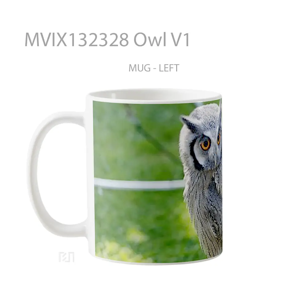 Mug Owl V1 Gelas Hewan Lucu - All-side / Desain