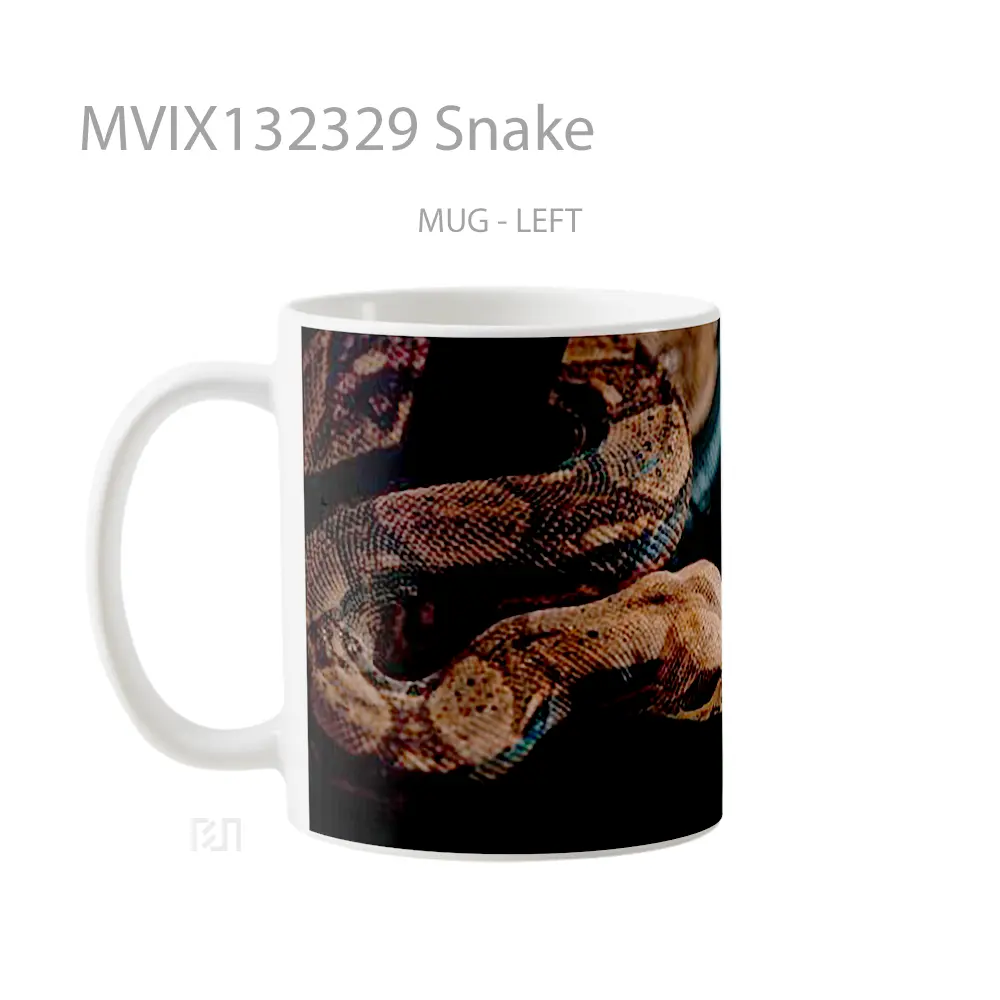 Mug Snake Gelas Keramik Unik - All-side / Desain