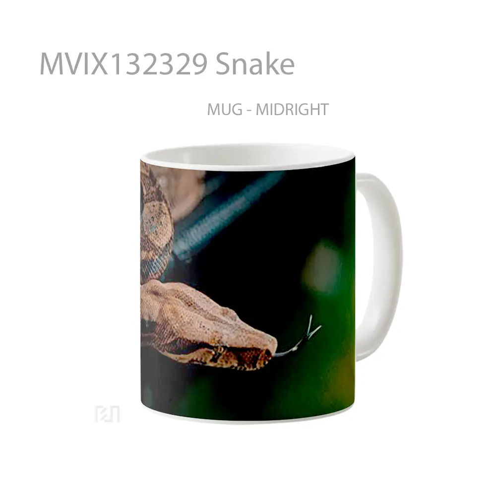 Mug Snake Gelas Keramik Unik - All-side / Desain