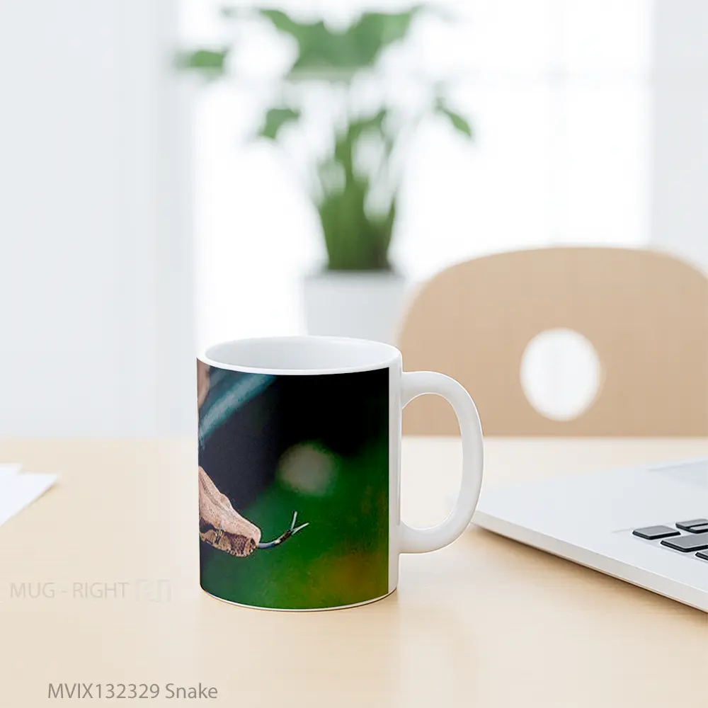 Mug Snake Gelas Keramik Unik - All-side / Desain