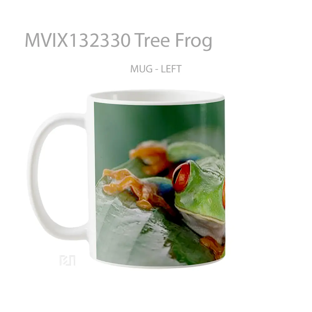 Mug Tree Frog Gelas Pemandangan Alam - All-side / Desain