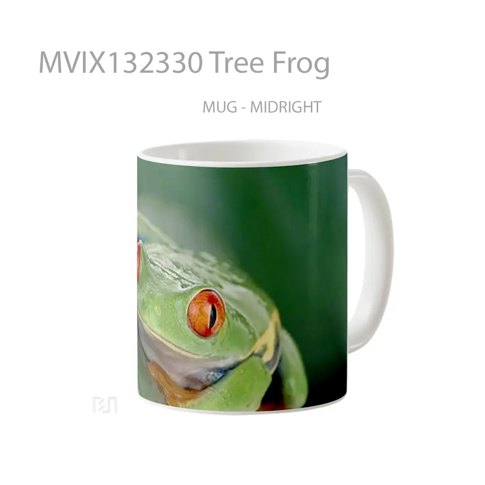 Mug Tree Frog Gelas Pemandangan Alam - All-side / Desain