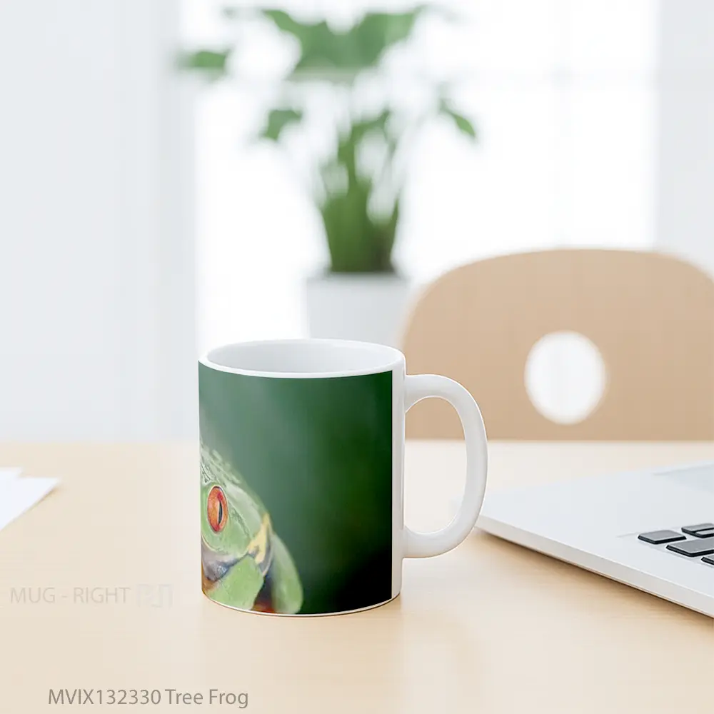 Mug Tree Frog Gelas Pemandangan Alam - All-side / Desain