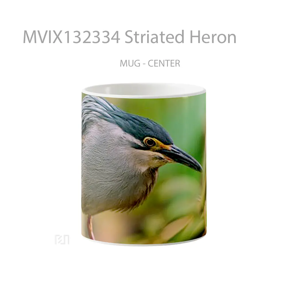 Mug Striated Heron Gelas Keramik Unik