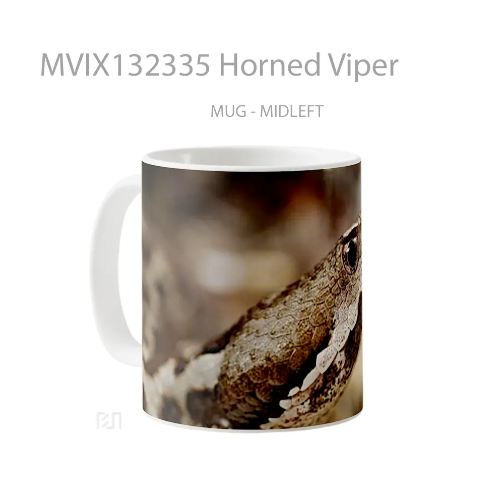 Mug Horned Viper Gelas Keramik Unik - All-side / Desain