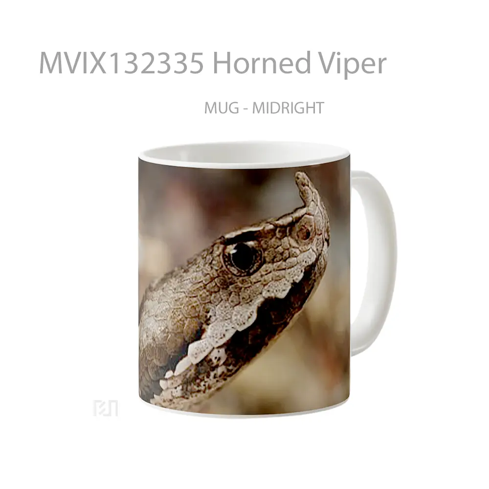 Mug Horned Viper Gelas Keramik Unik - All-side / Desain