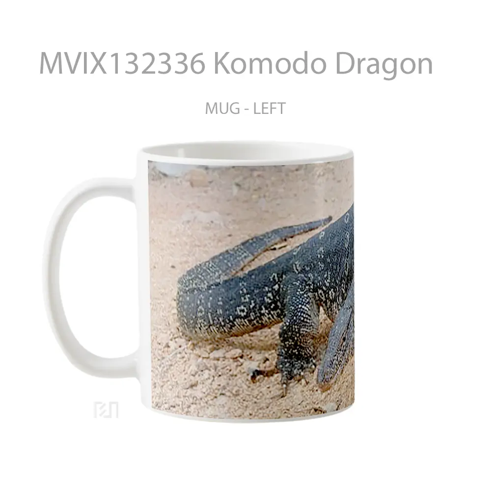 Mug Komodo Dragon Gelas Fantasi - All-side / Desain