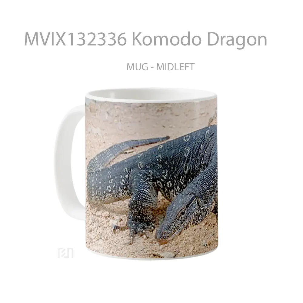 Mug Komodo Dragon Gelas Fantasi - All-side / Desain