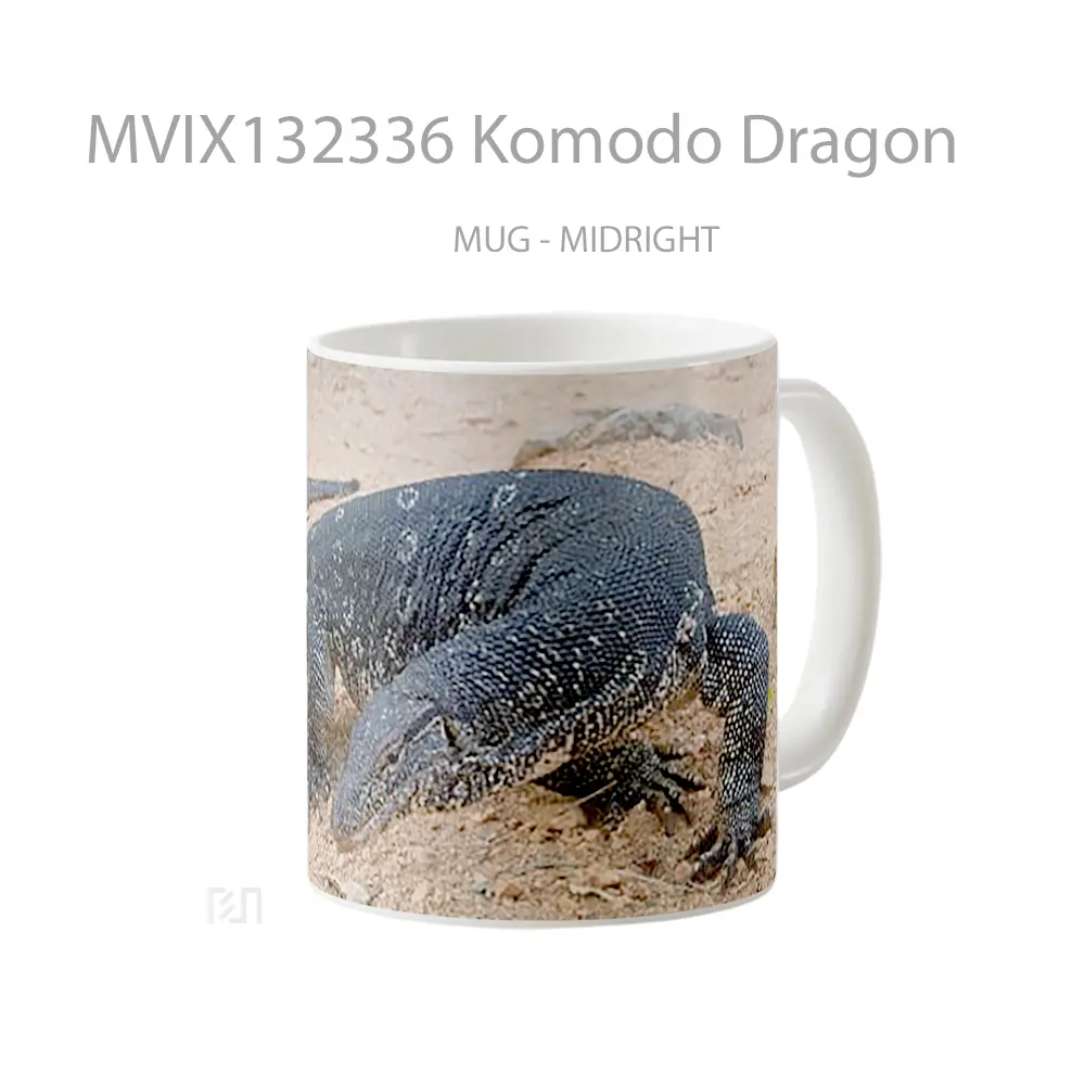 Mug Komodo Dragon Gelas Fantasi - All-side / Desain