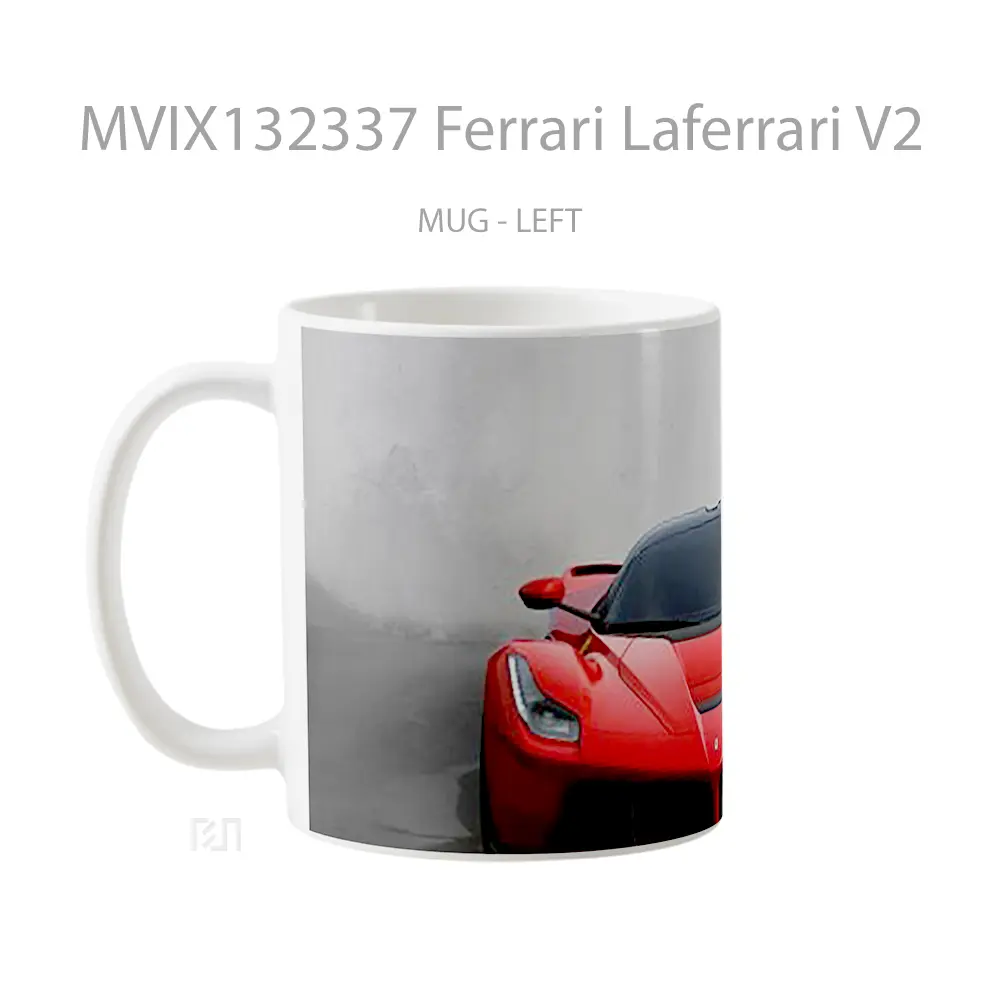 Mug Ferrari Laferrari V2 Cangkir Mobil - All-side / Desain