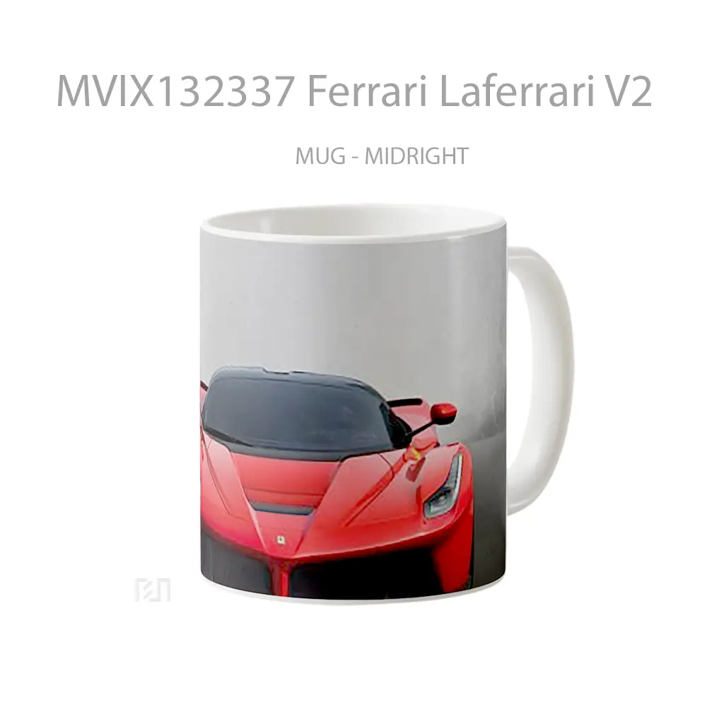 Mug Ferrari Laferrari V2 Cangkir Mobil - All-side / Desain