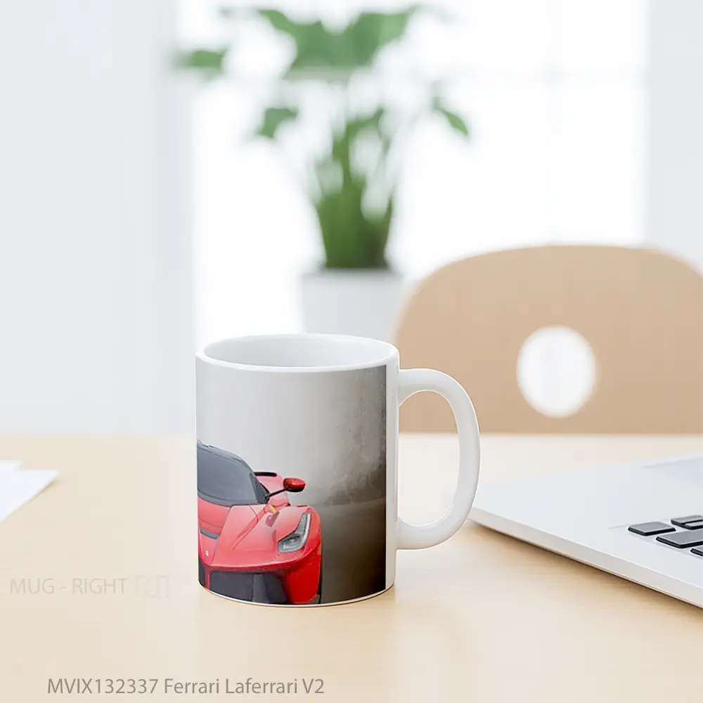 Mug Ferrari Laferrari V2 Cangkir Mobil - All-side / Desain
