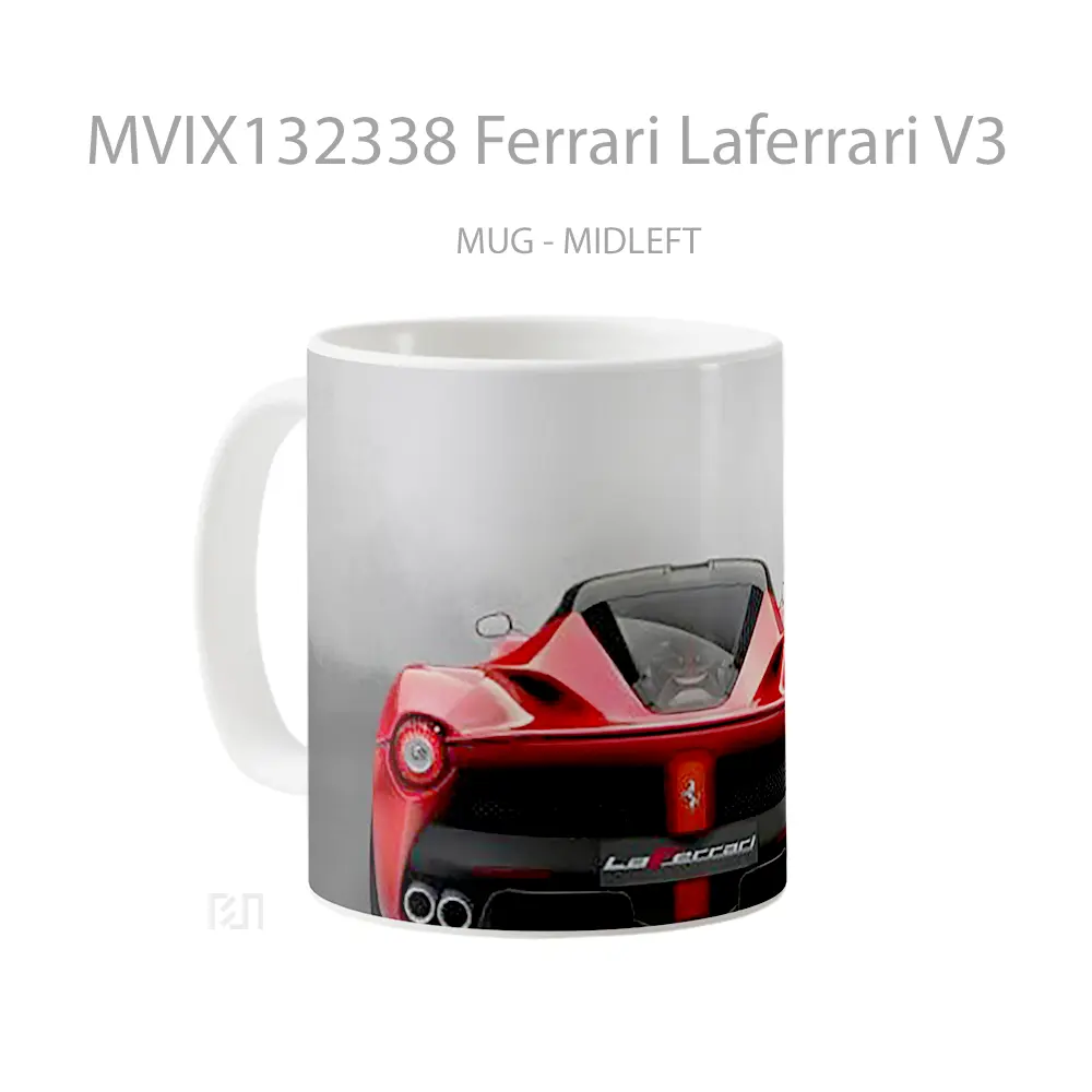 Mug Ferrari Laferrari V3 Cangkir Mobil - All-side / Desain