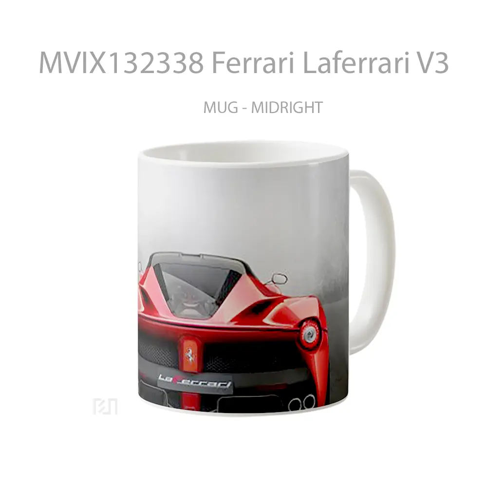 Mug Ferrari Laferrari V3 Cangkir Mobil - All-side / Desain