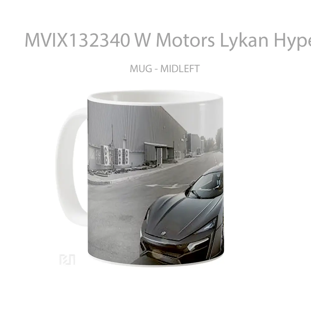 Mug W Motors Lykan Hypersport V1 Gelas Keramik Unik - All-side / Desain